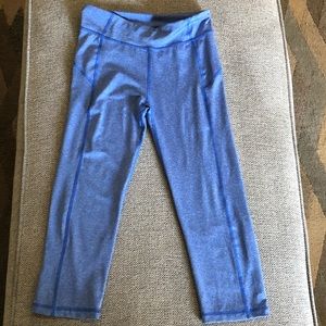 Blue 3/4 long leggings